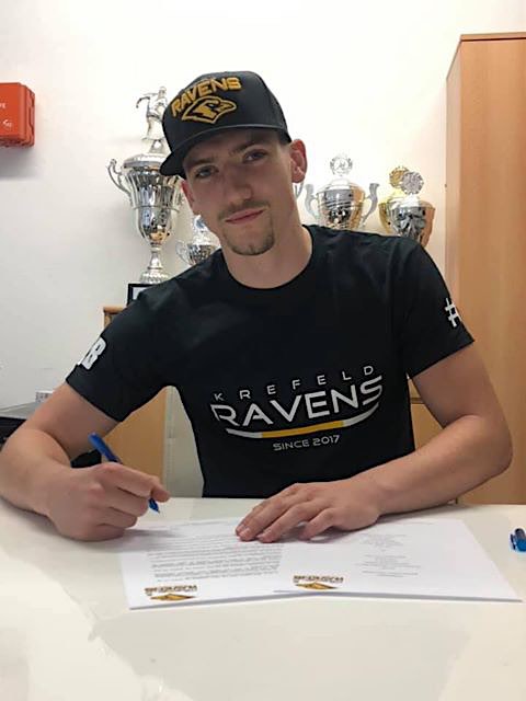 Max Theuer unterschrieb für zwei Jahre in Krefeld bei den Ravens (Foto: Krefeld Ravens)